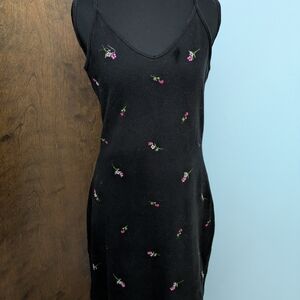 Express Black Ribbed Top